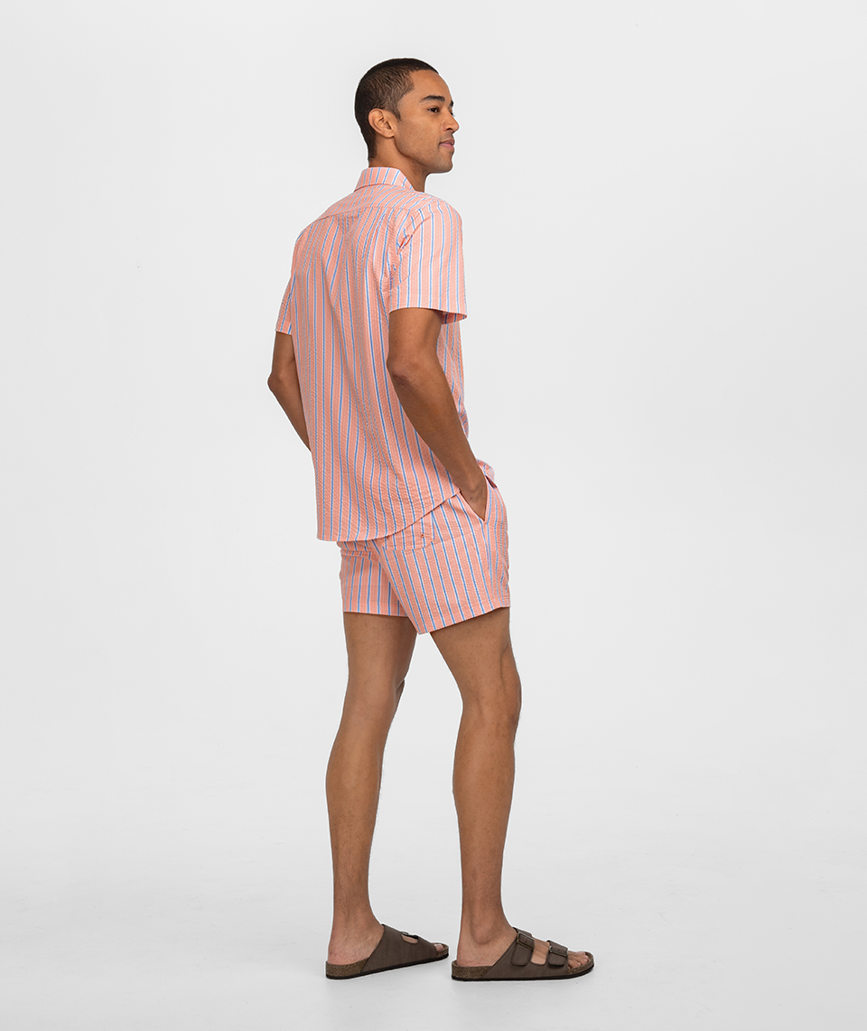 Boardwalk Seersucker Baja Shirt SS