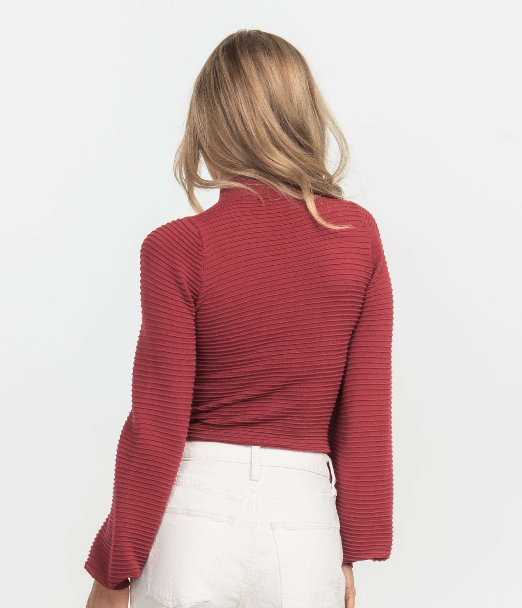 Mock Neck Knit Top