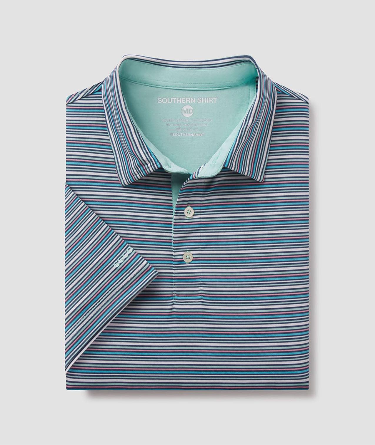 Sawgrass Stripe Polo - Stellar - Image 1