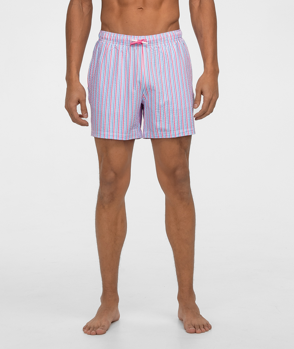 Clubhouse Seersucker Swim Shorts