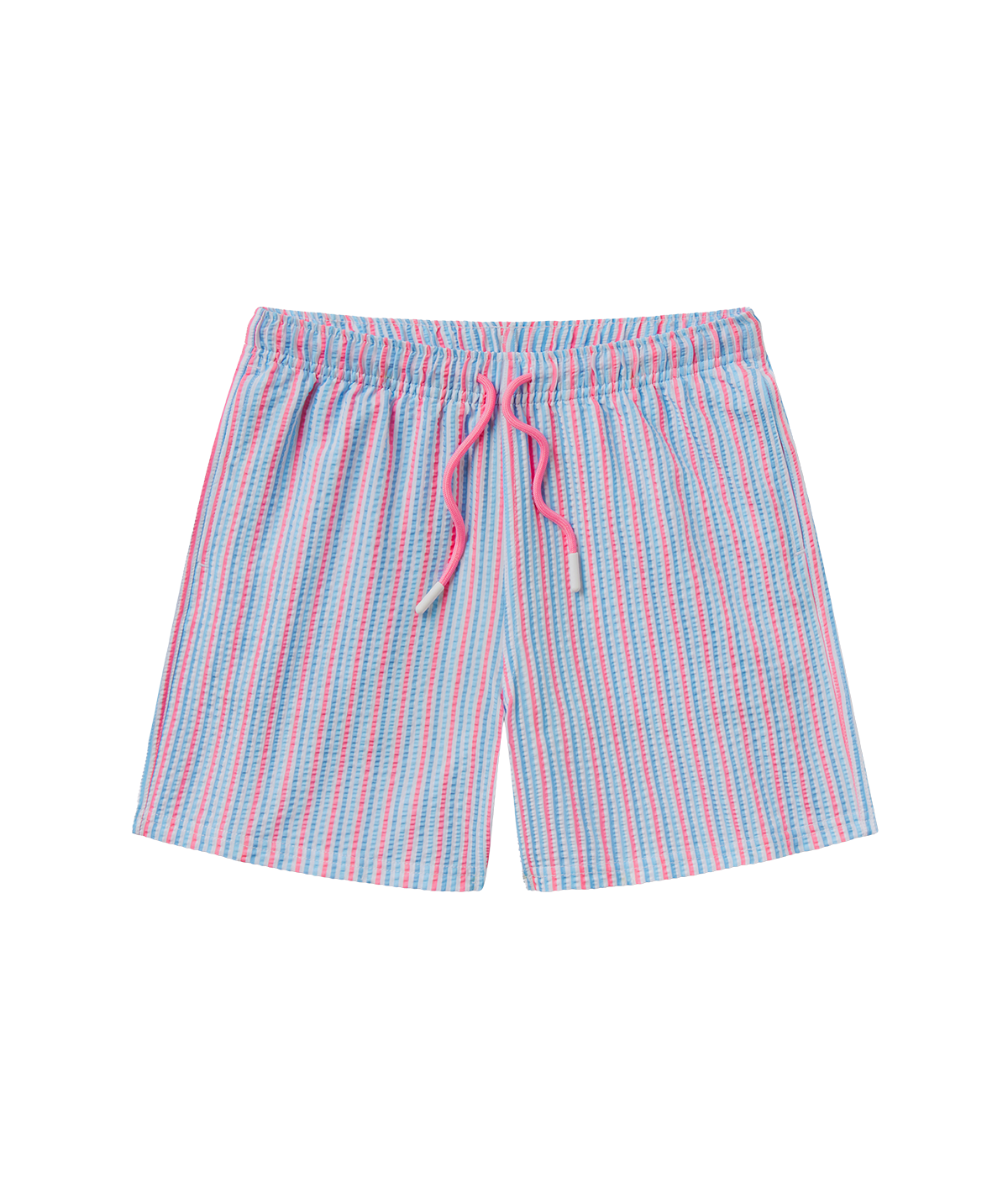 Boys Clubhouse Seersucker Swim Shorts - Berry Tide - Image 1