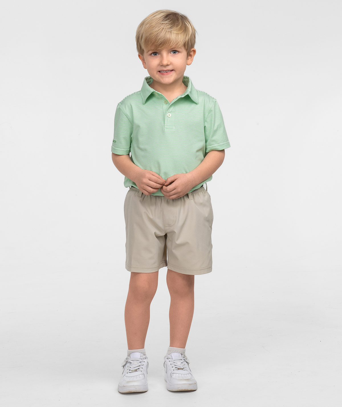 Youth Boys Heather Madison Polo - Fairway - Image 1