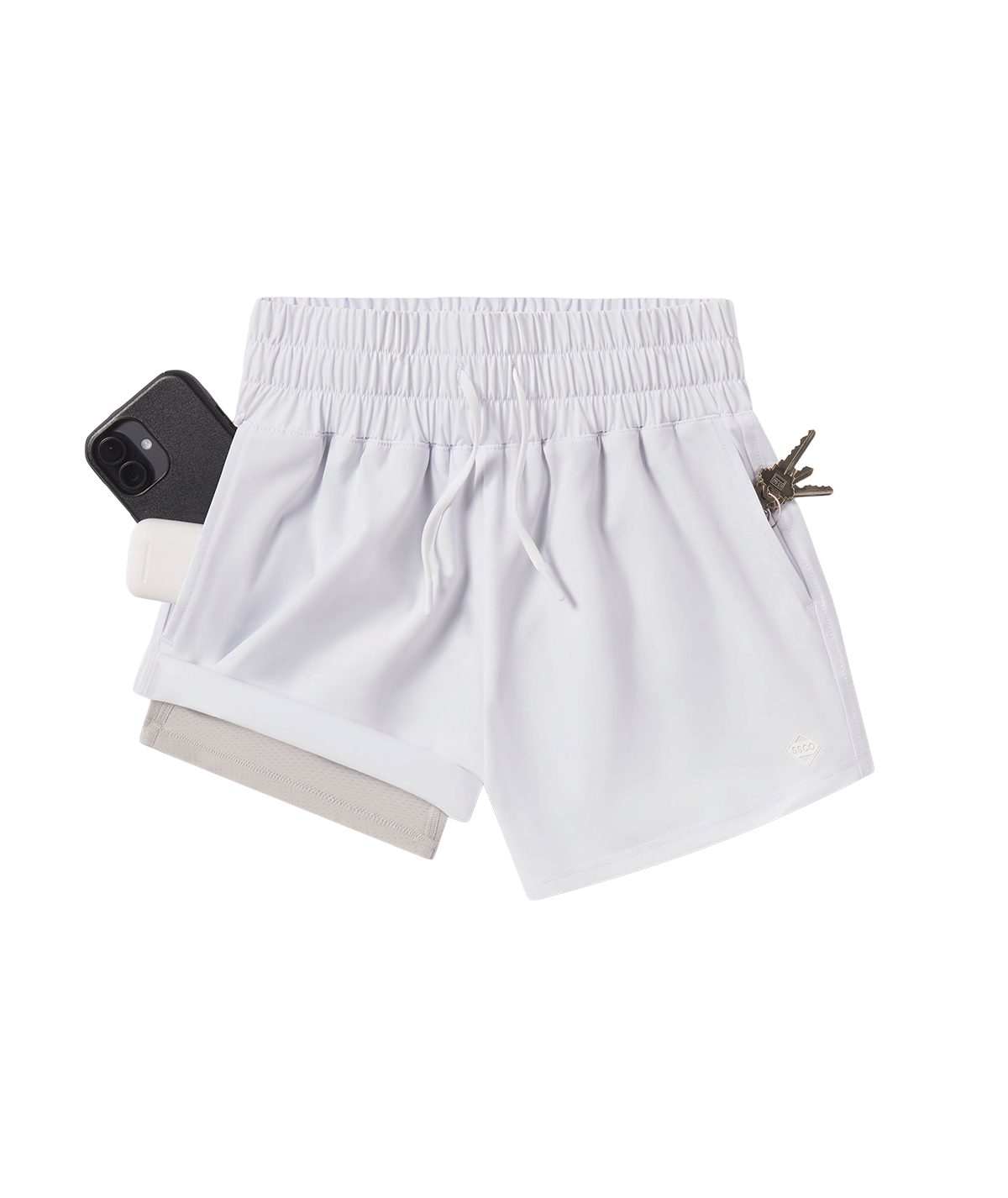 Womens Lined Hybrid Shorts