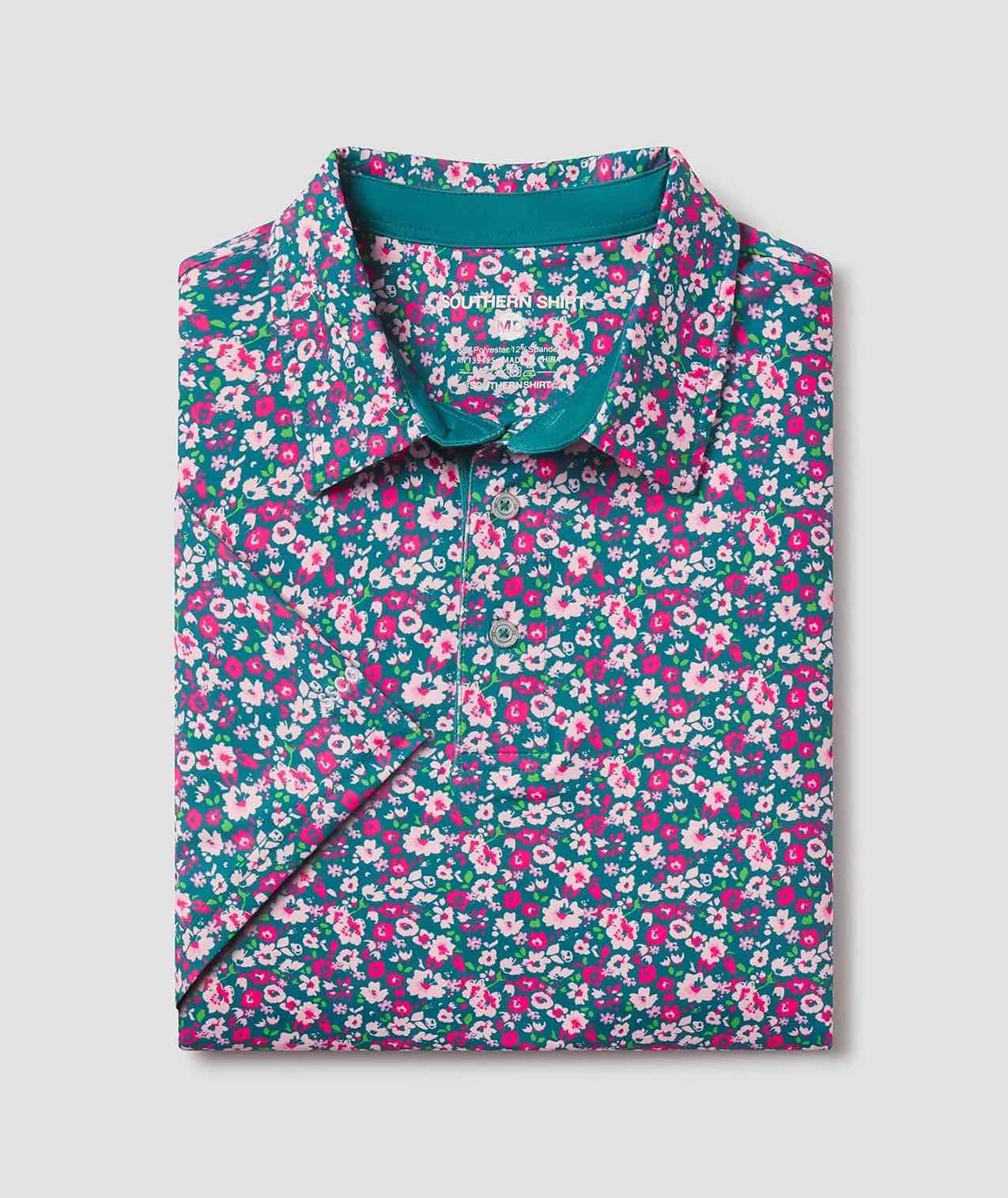 Floral Fusion Printed Polo