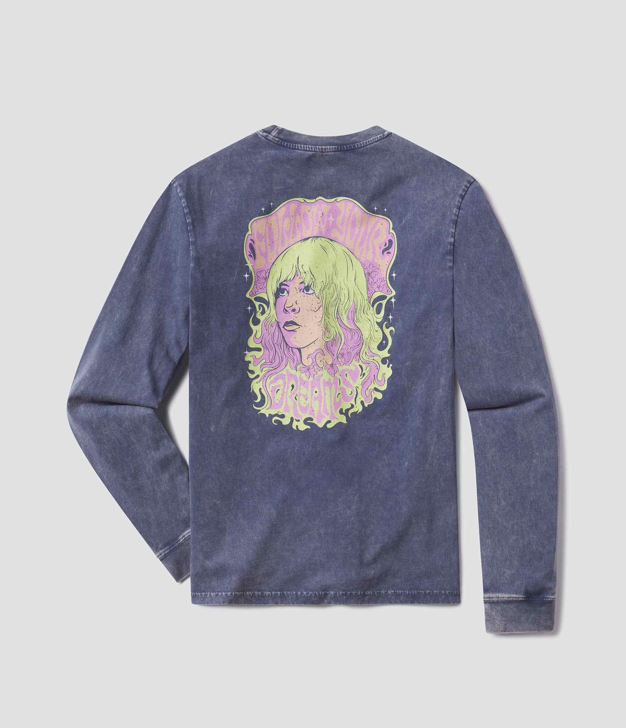 Dreams Icon Tee LS - Blue Shadow - Image 1