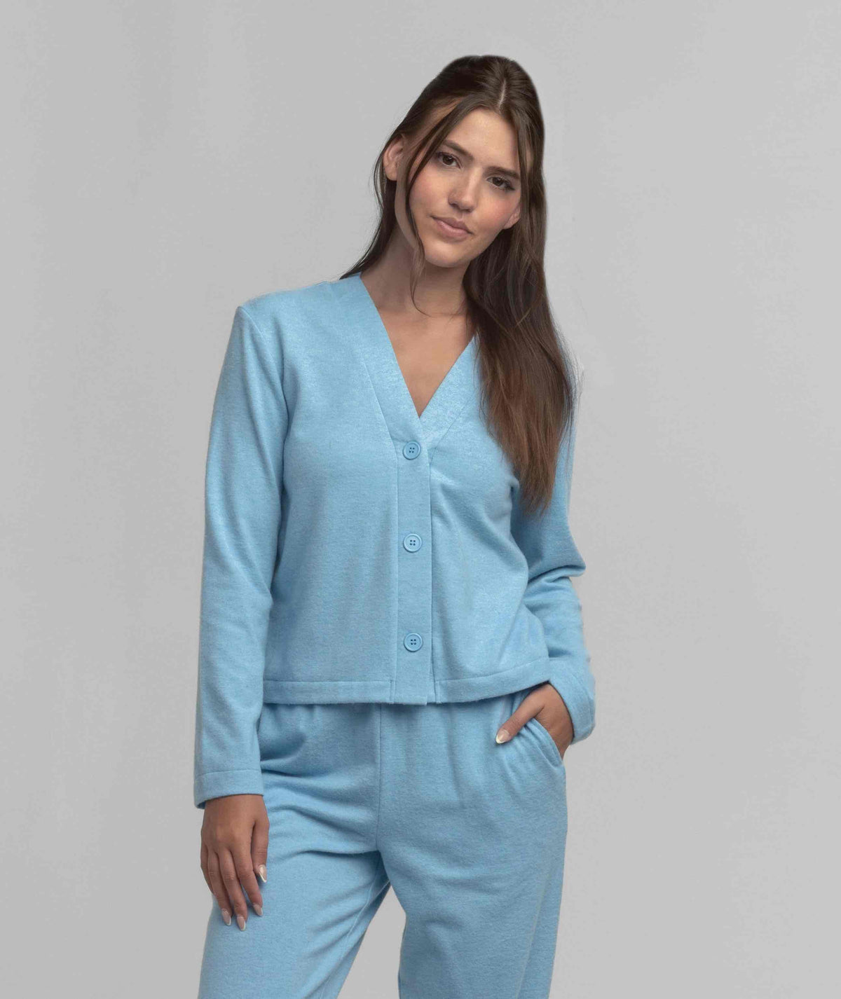 Cozy Cloud Cardigan - Ocean Breeze - image 1