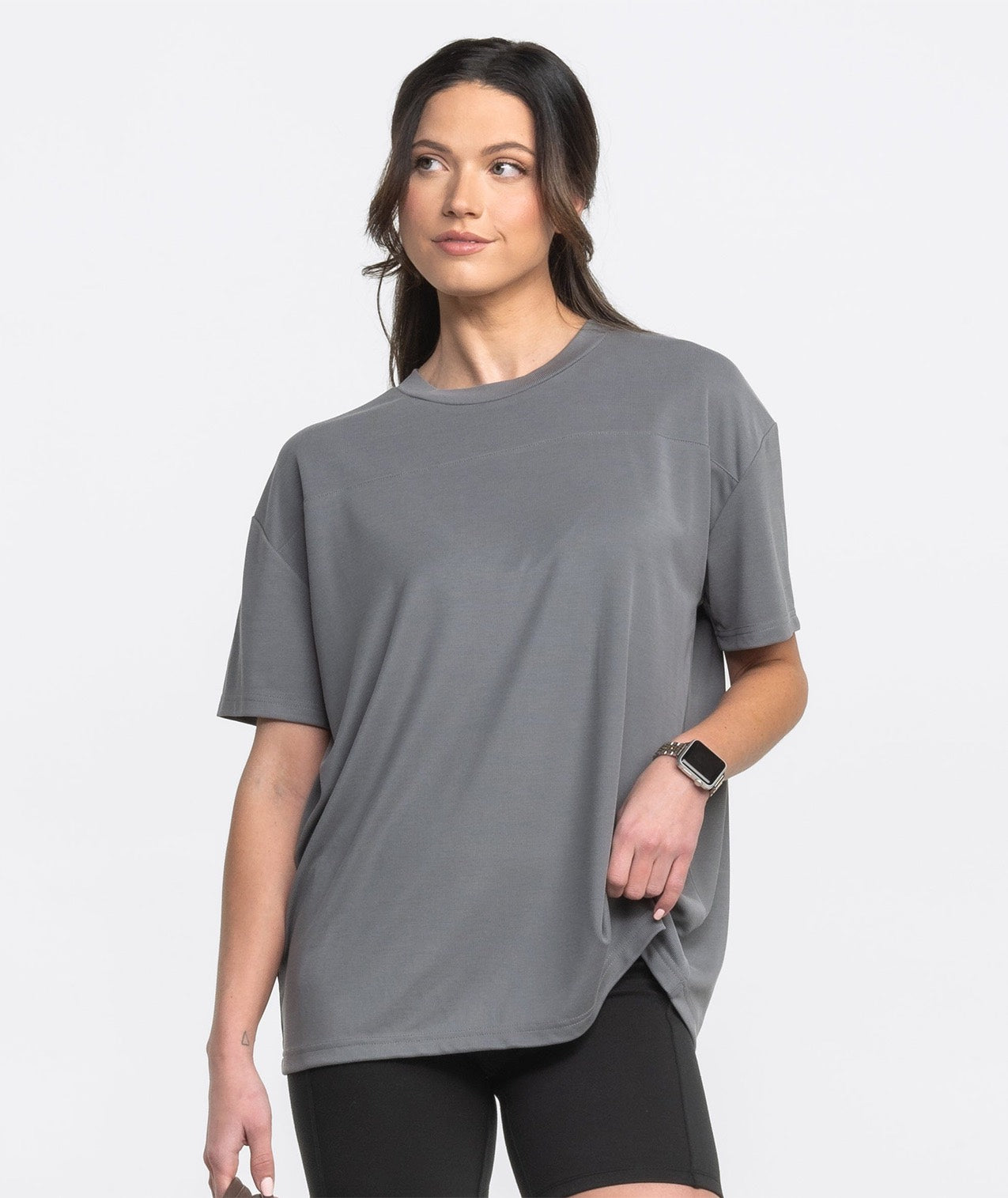 Relaxed Essential Top - Cornerstone Gray - Image 1