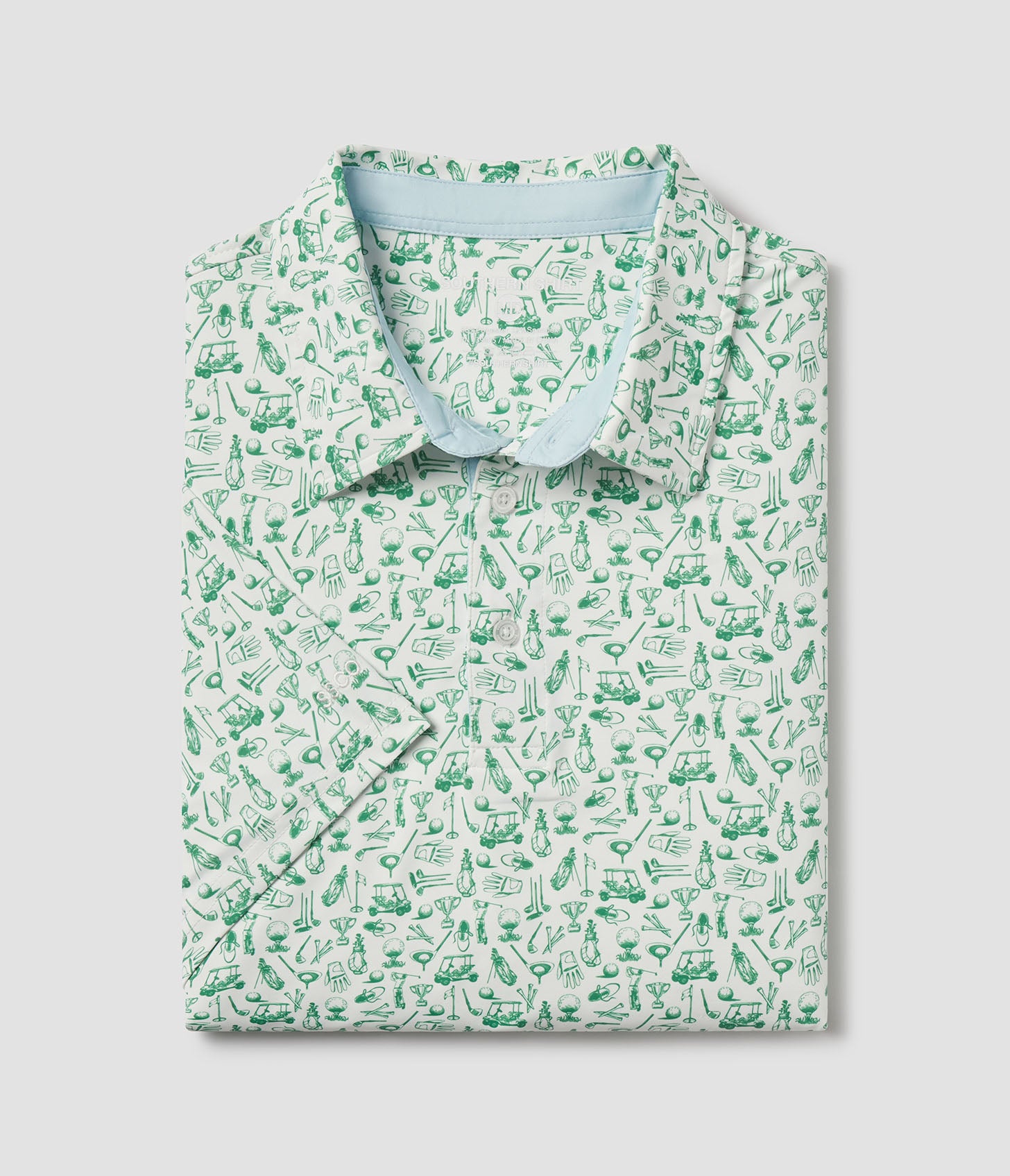 Tapped In Printed Polo - Meadow - Image 1