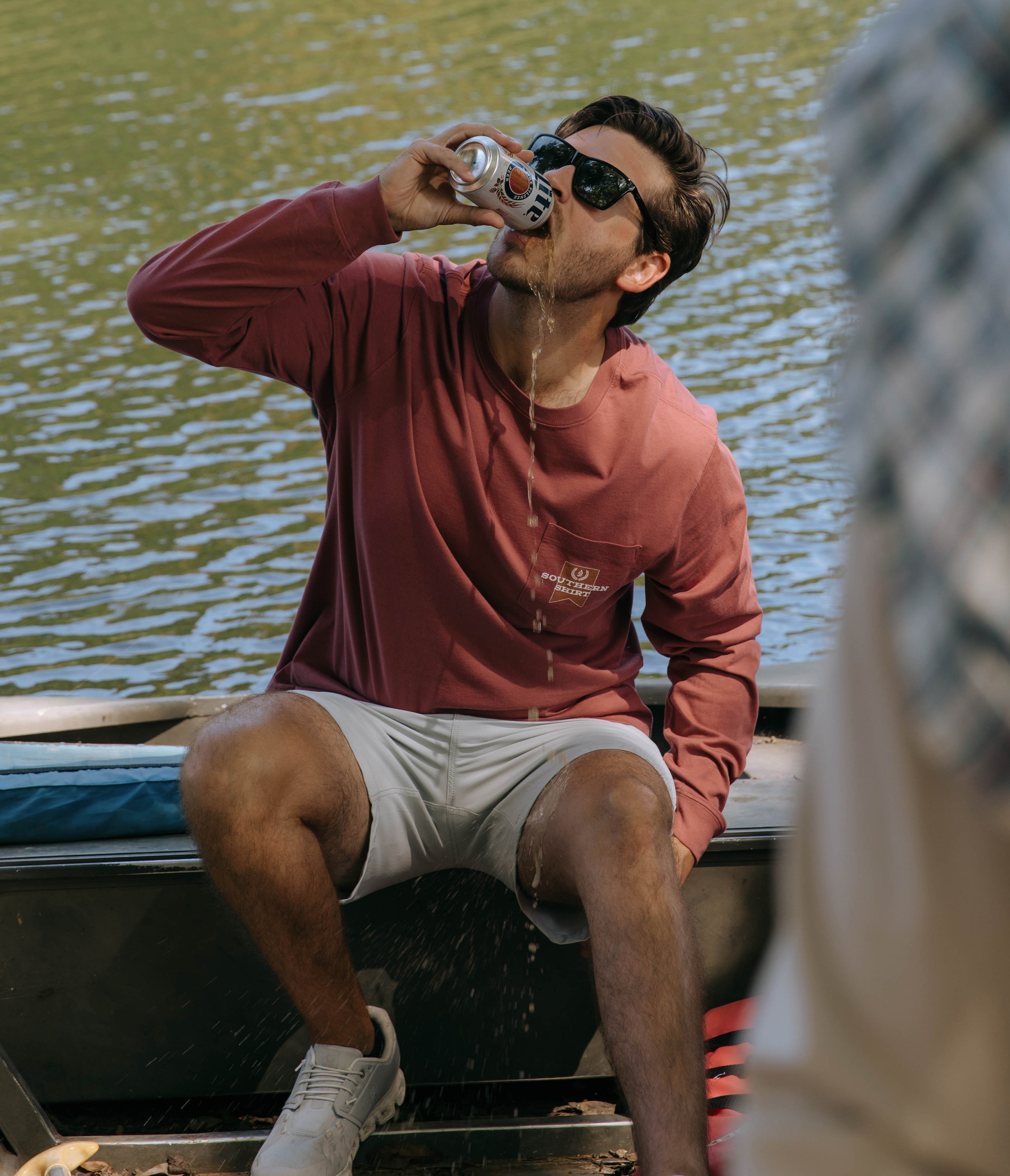 Pour Decisions Tee LS - Red River - Image 3