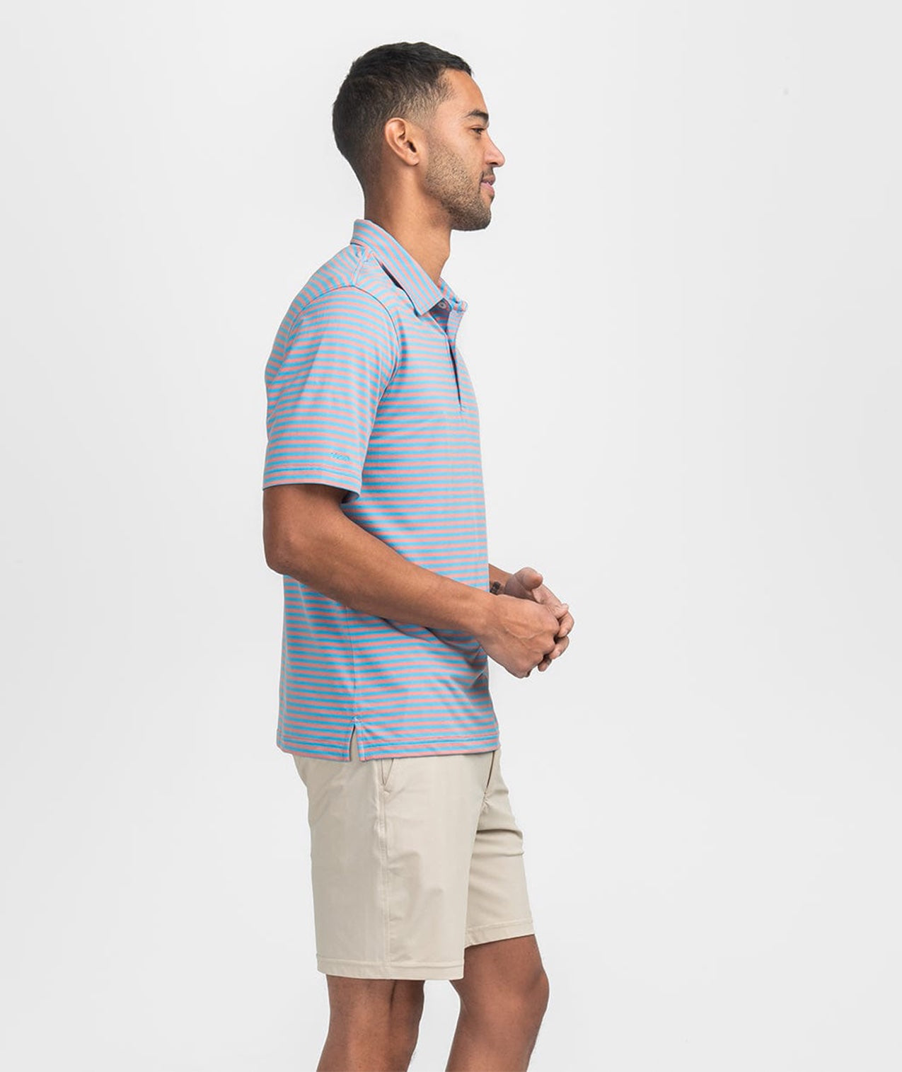Sarasota Stripe Polo - Hawaiian Punch - Image 2
