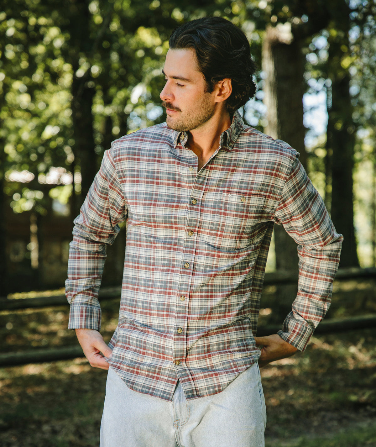 Big Sky Stretch Flannel LS - Patriot - image 4