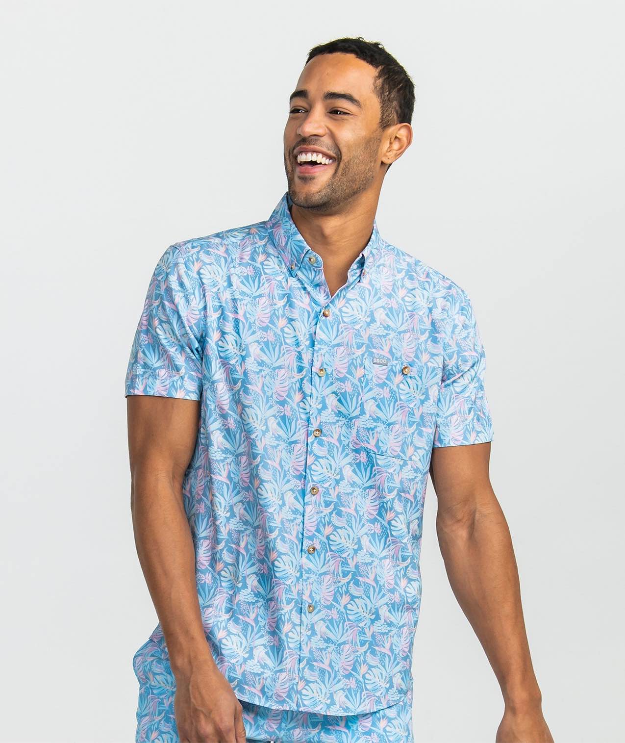 Island Oasis Printed Polo