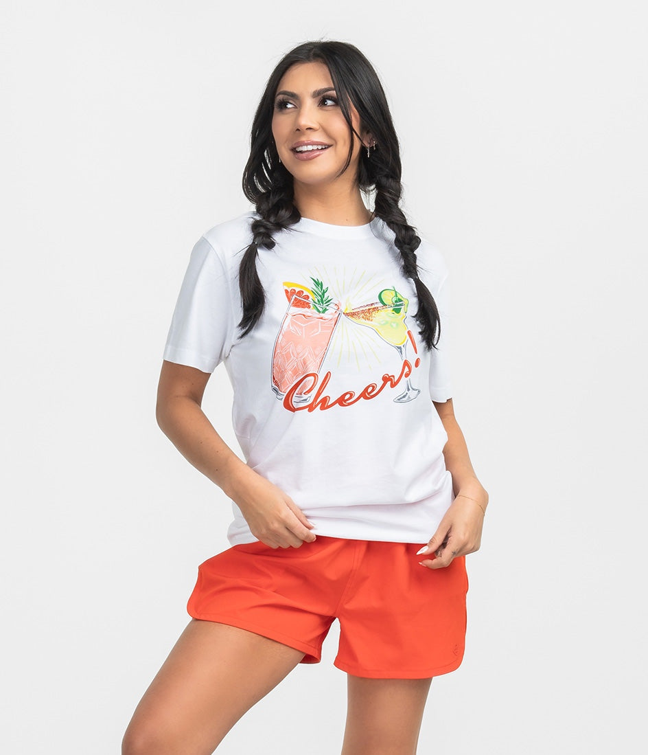 Cheers Tee SS - Bright White - Image 2