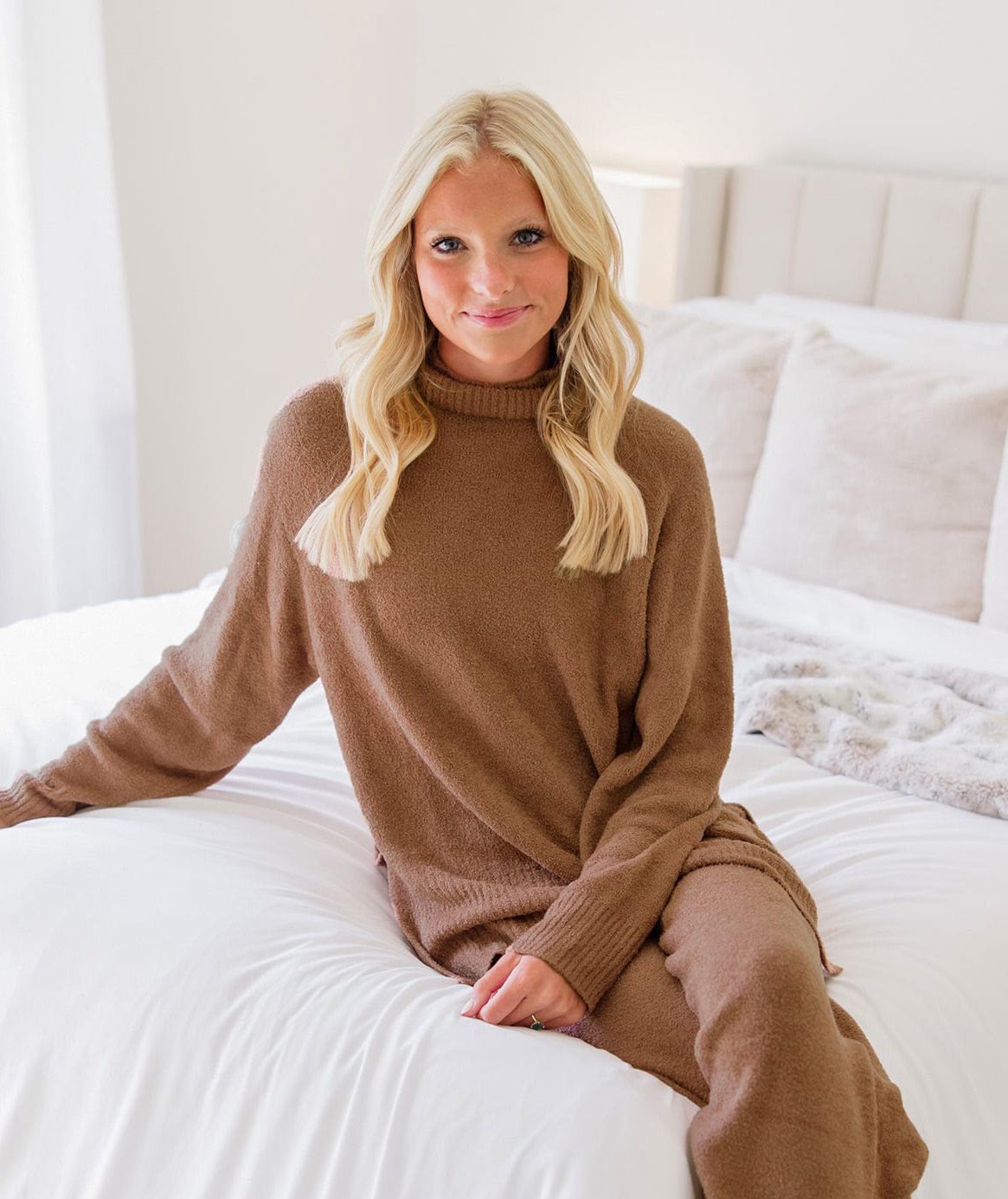Plush Dreamluxe Turtleneck Sweater - Maple - Image 1