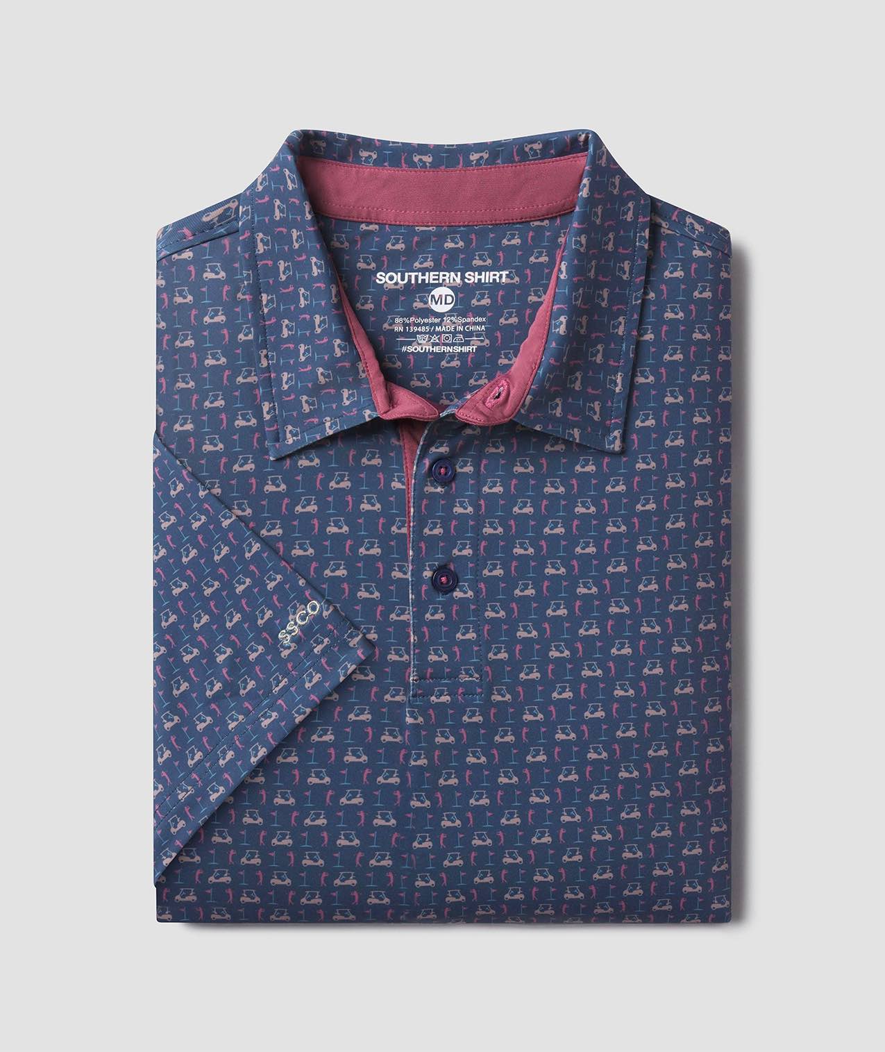 Perfect Round Printed Polo - Dusk - Image 1
