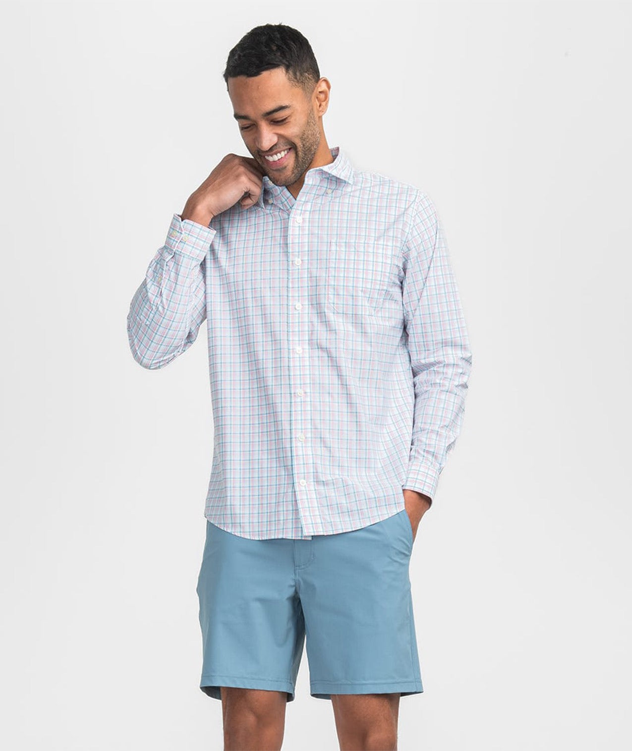 Magnolia Plaid LS - Pacific Cooler - Image 2