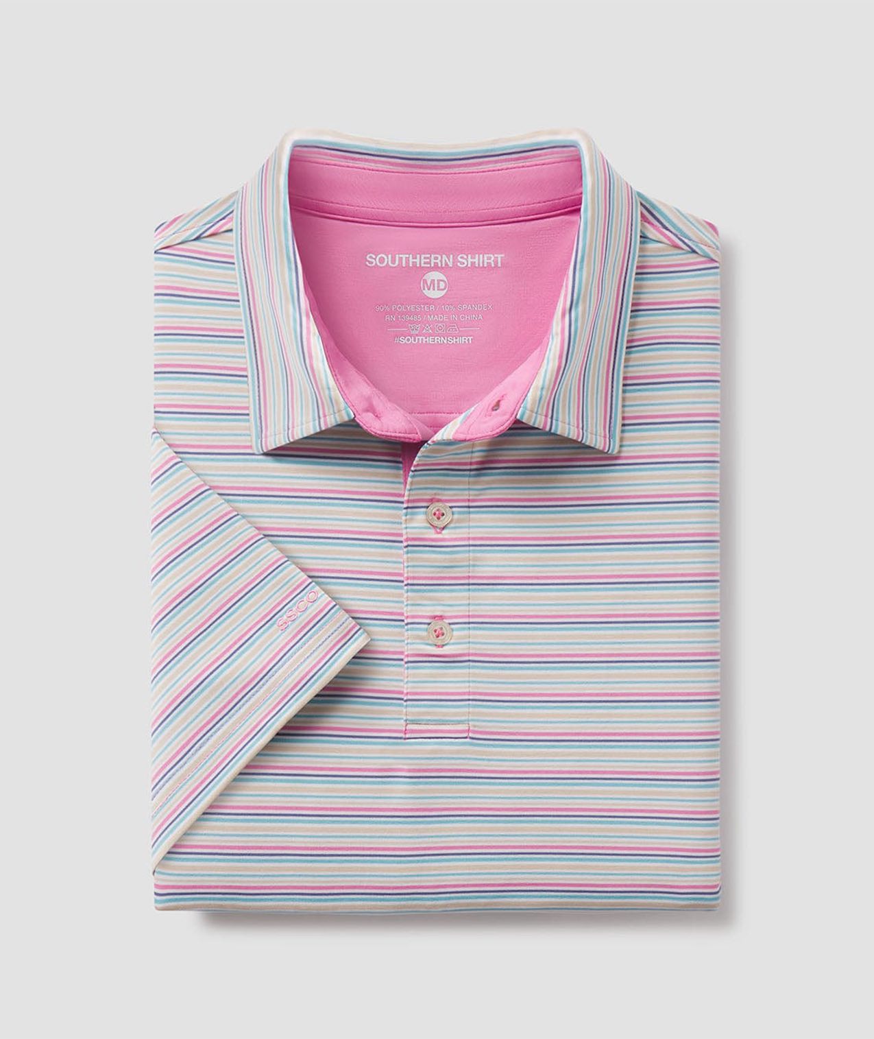 Sawgrass Stripe Polo - Crunchberry - Image 1