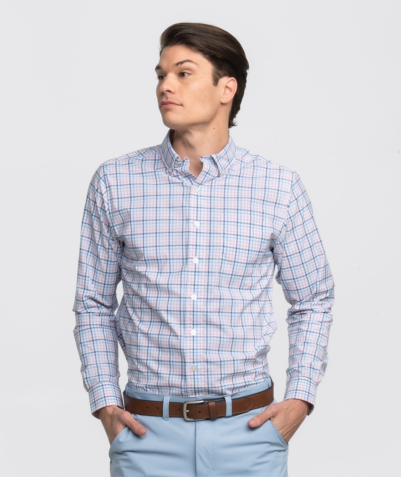 Samford Check LS - Blue Pearl - Image 2