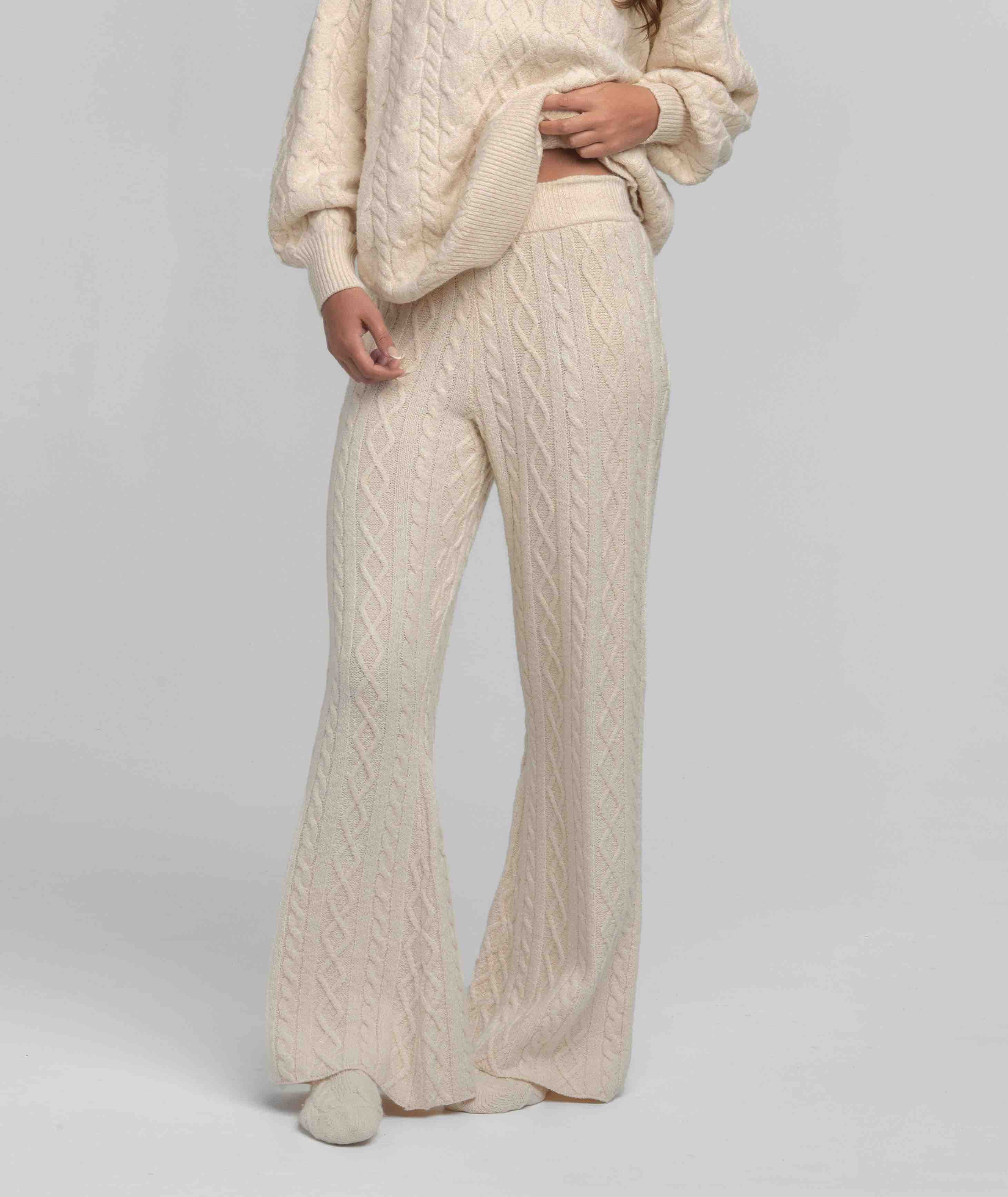 Comfy Cozy Sweater Pants - Parchment - Image 1