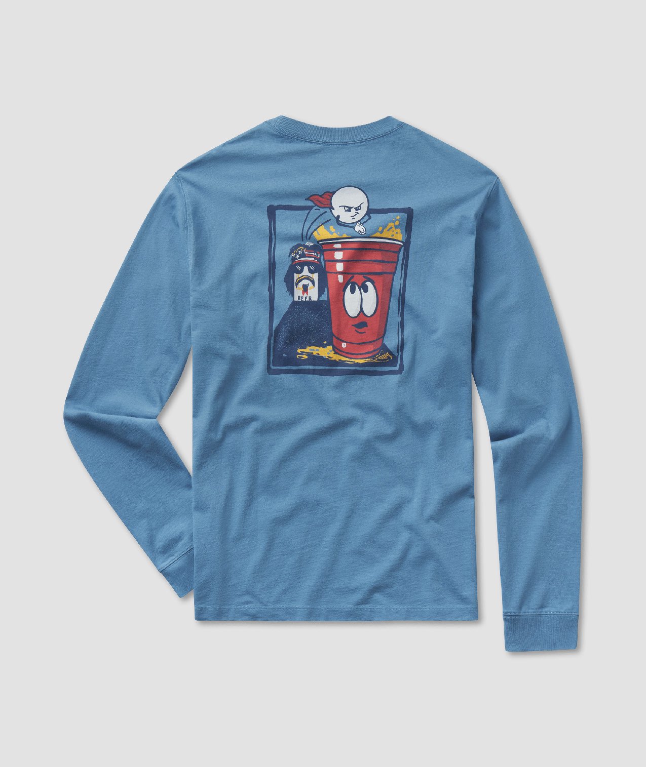 Last Cup Standing Tee LS - Nautical Blue - Image 1