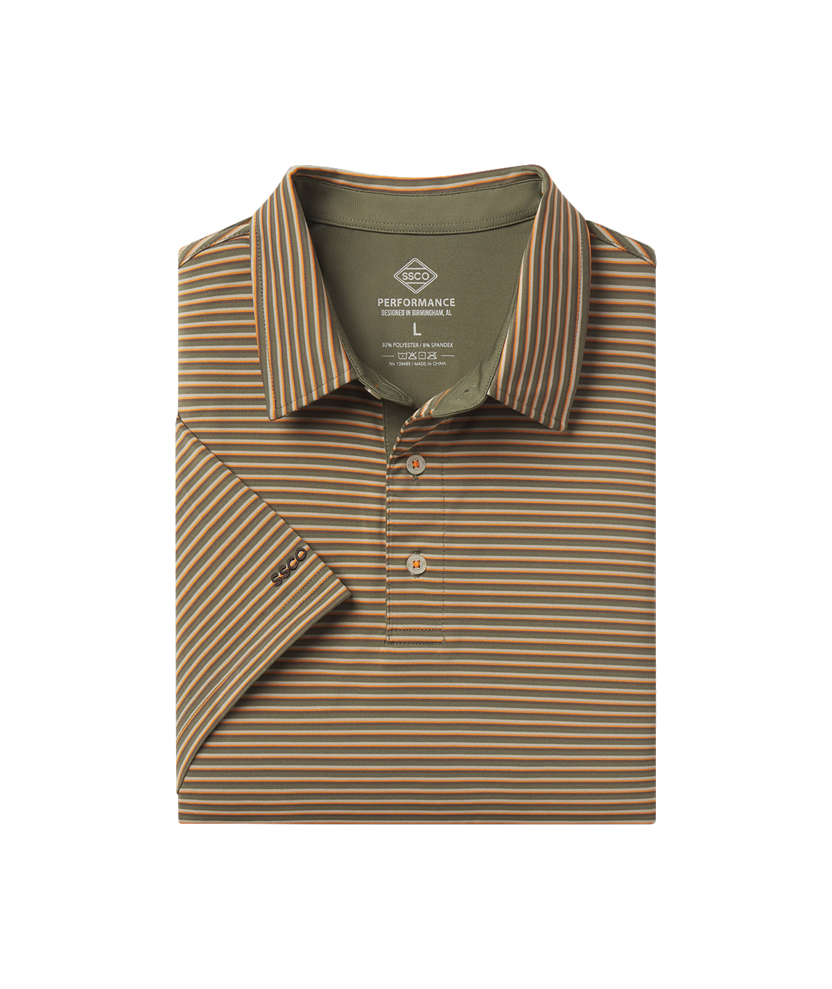 Crestline Stripe Polo - Marshland - image 1