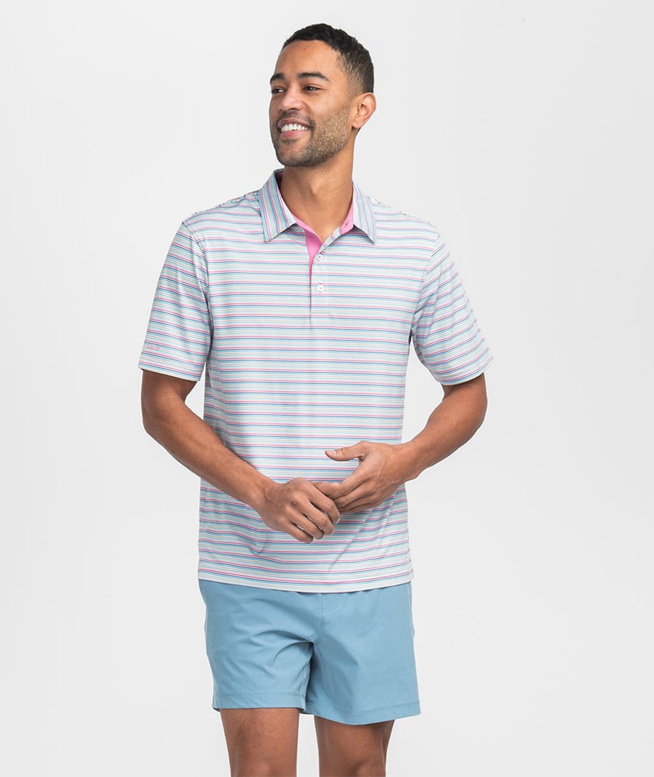 Sawgrass Stripe Polo - Crunchberry - Image 2