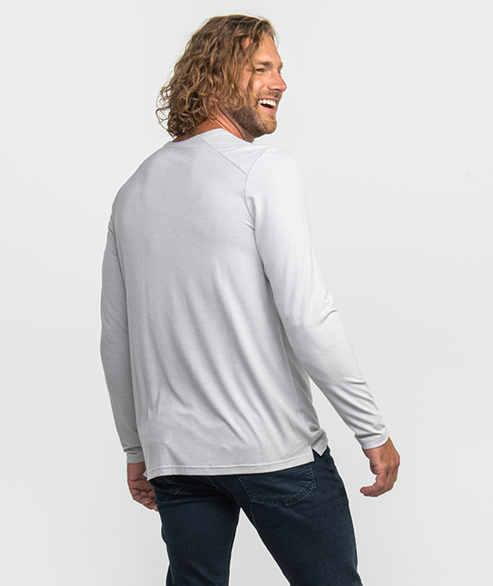 Max Comfort Henley LS - Stone - Image 3