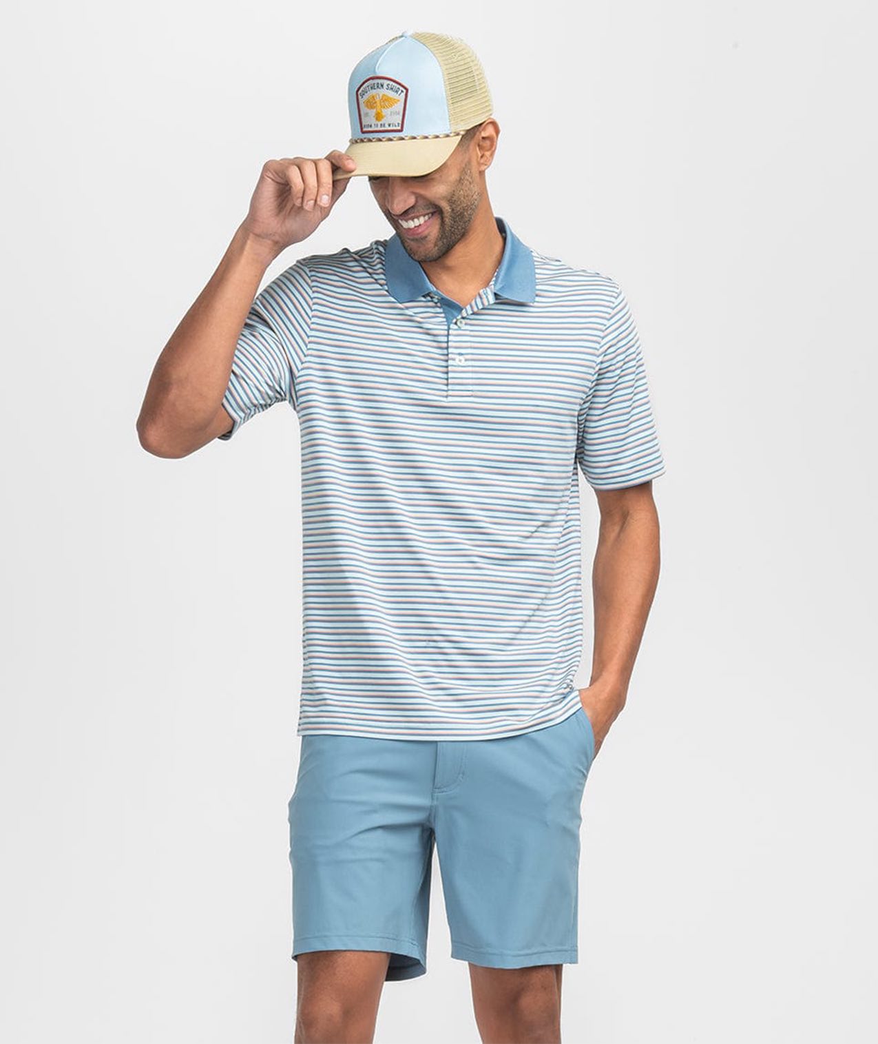 Tucker Stripe Polo - Lakeshore - Image 2