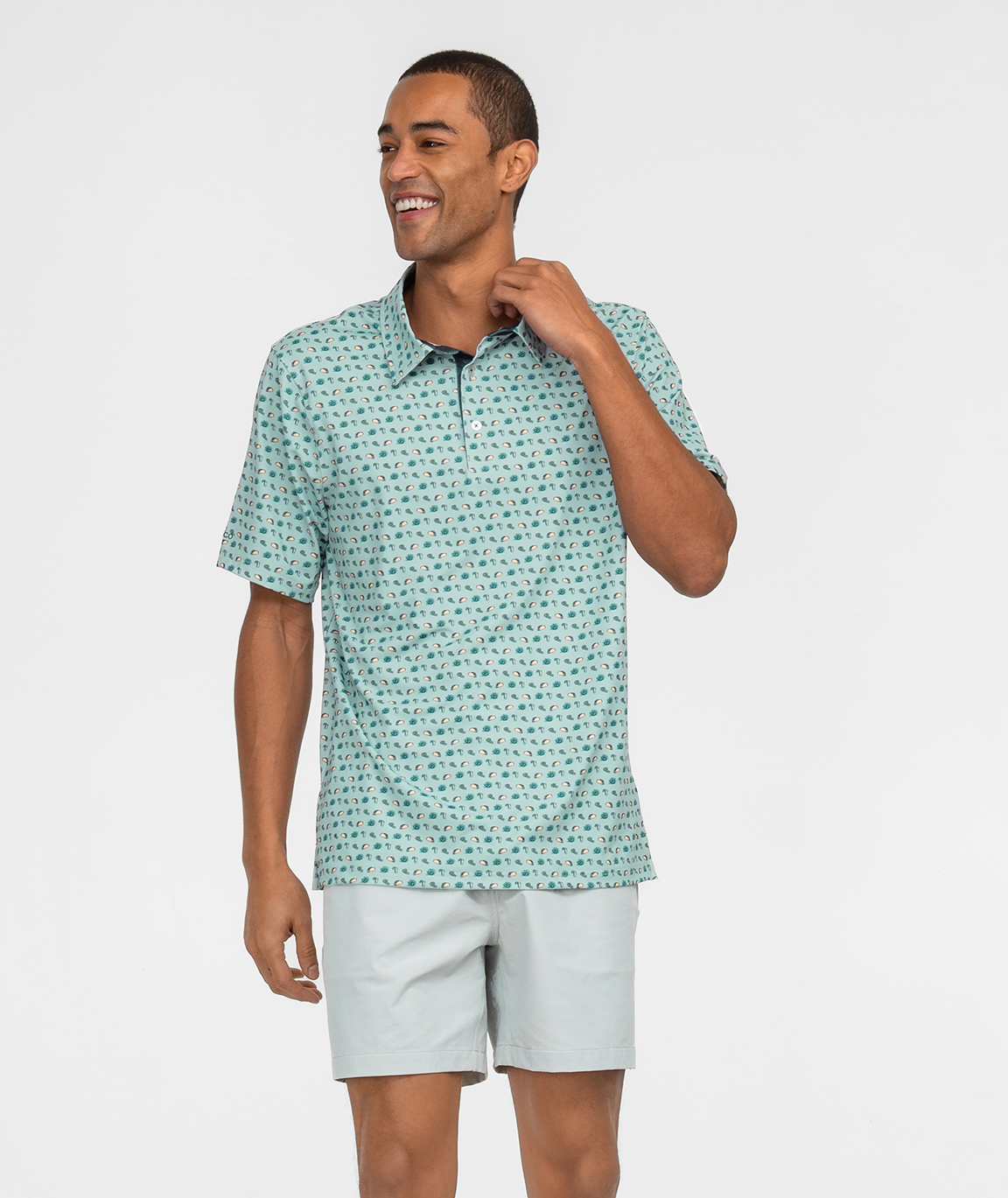 Tacos and Tequila Printed Polo