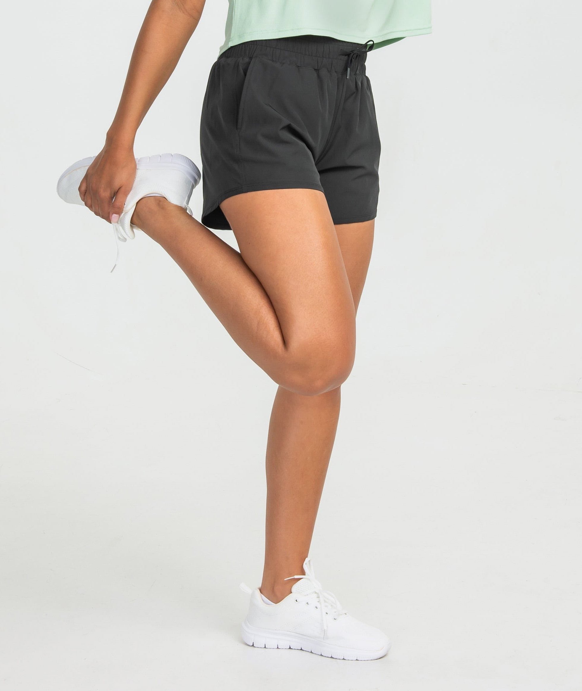 Womens Lined Hybrid Shorts - Deep Space - Image 2