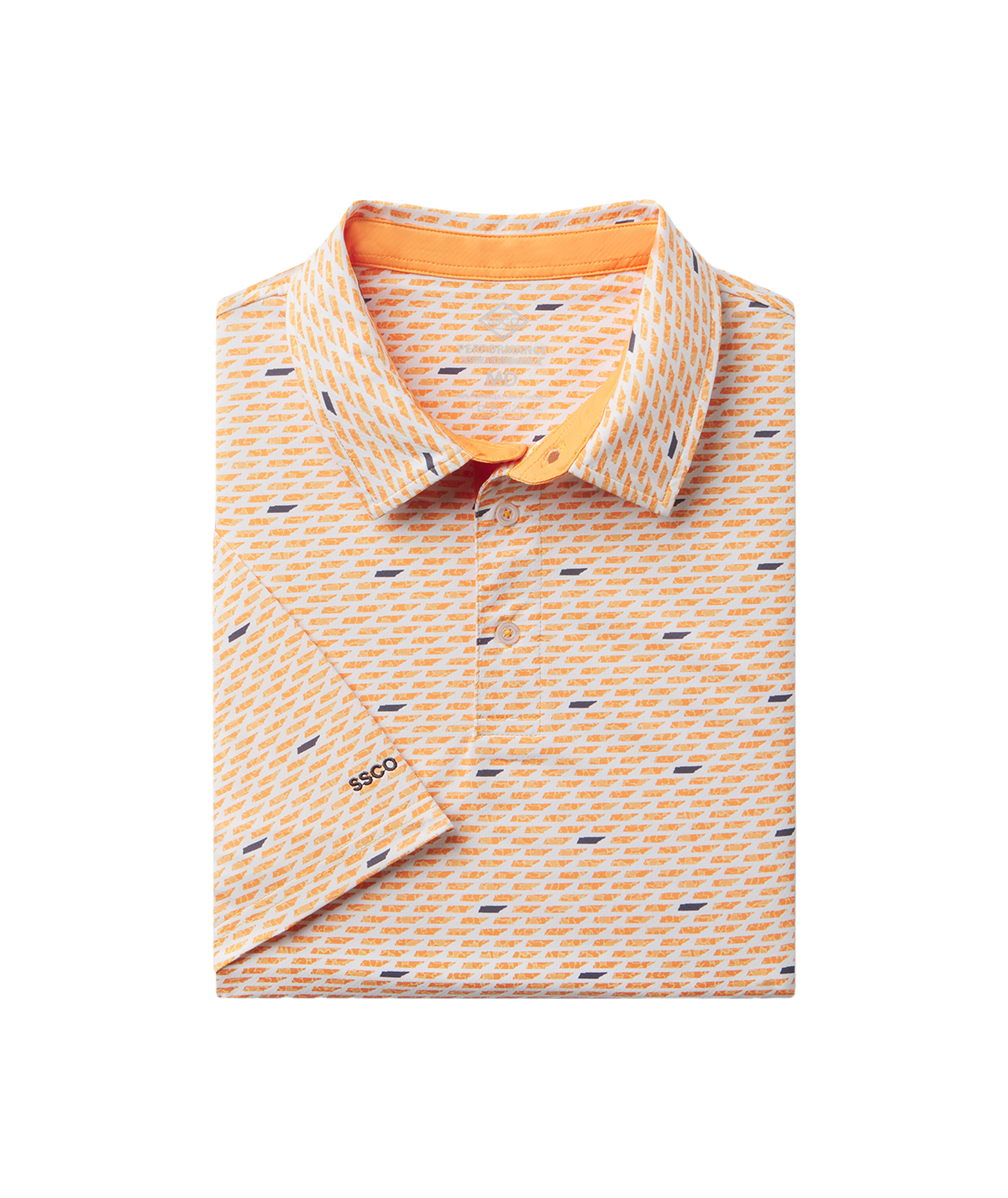 Kickoff Camo MotionTech Polo SS - Orange Out Camo - image 1