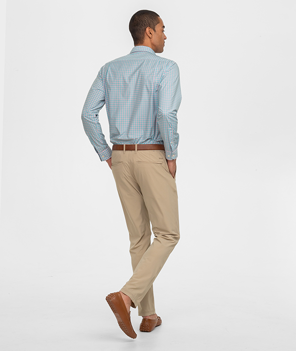 Graymont Gingham LS - Coral Sky - Image 4