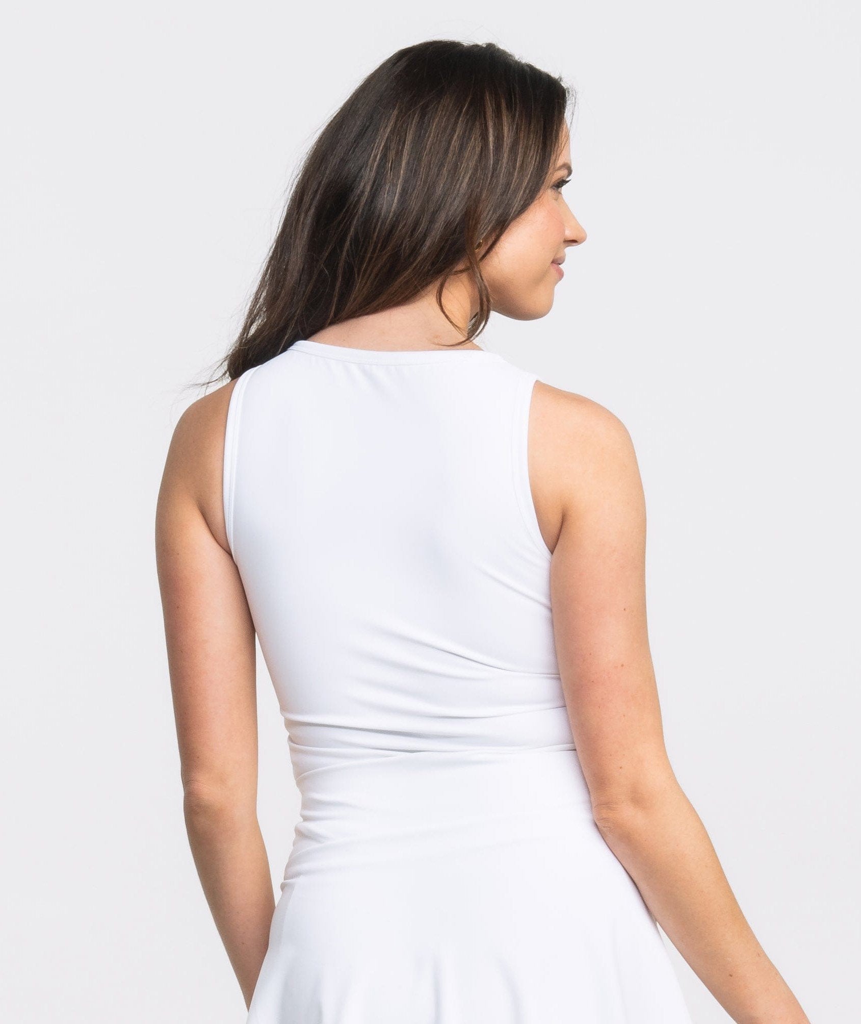 Your Serve Boatneck Performance Tank - Bright White - Image 3