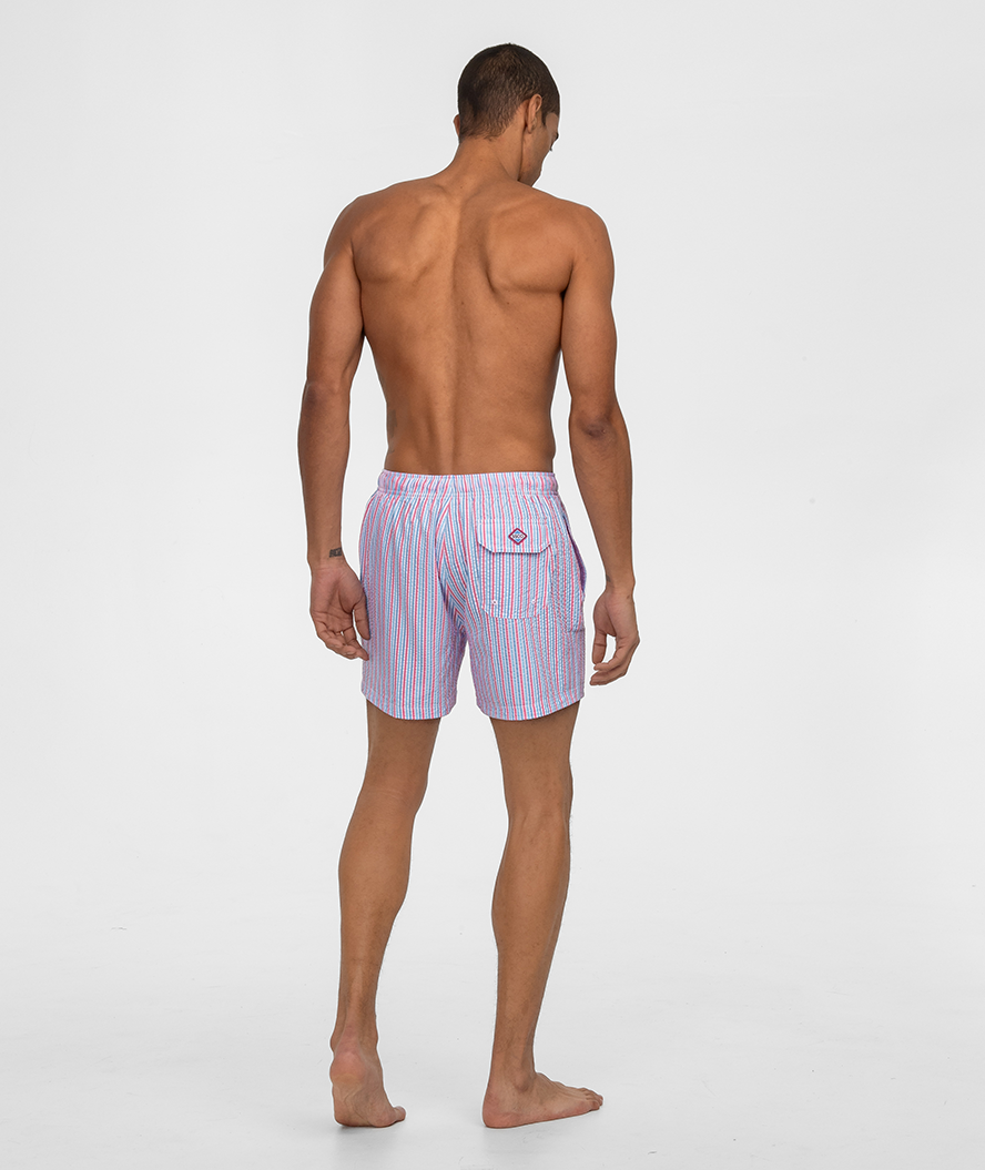 Clubhouse Seersucker Swim Shorts