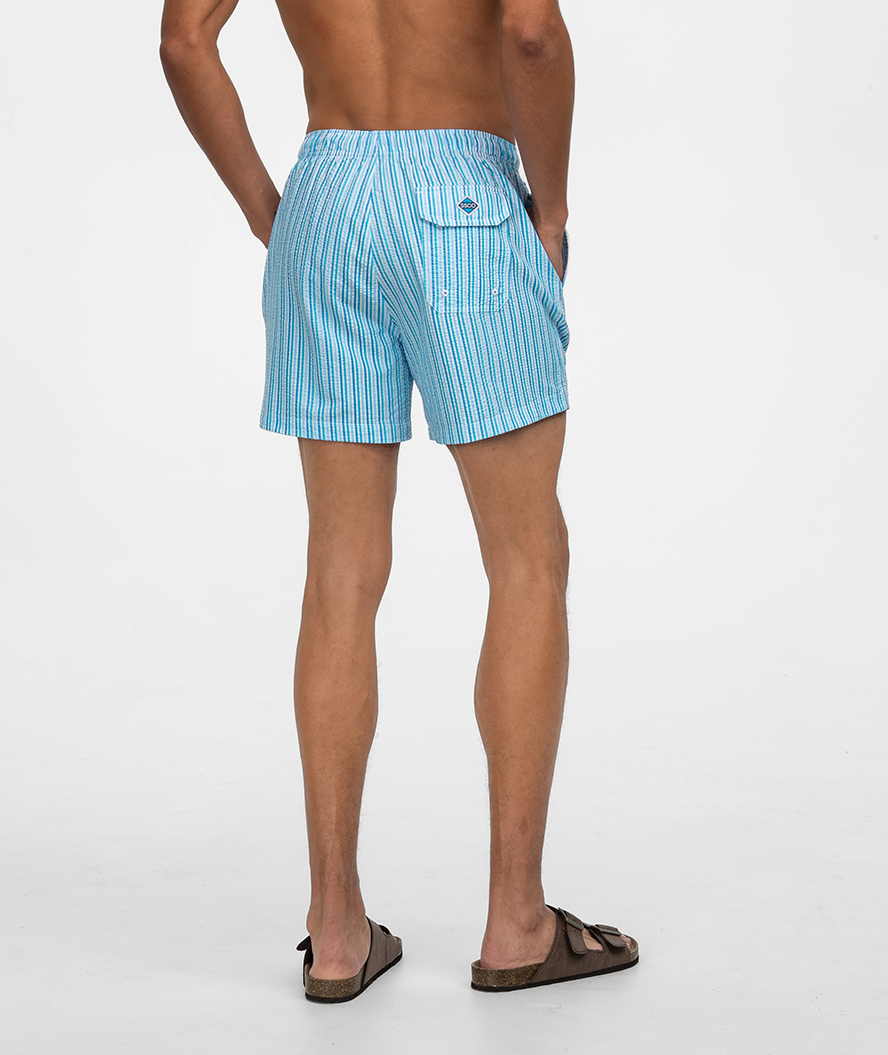 Clubhouse Seersucker Swim Shorts