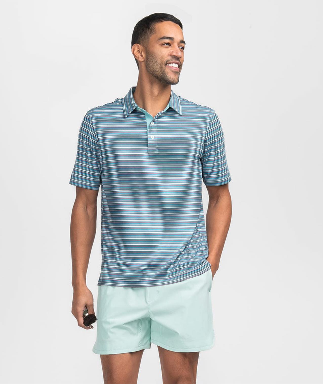 Sawgrass Stripe Polo - Stellar - Image 2