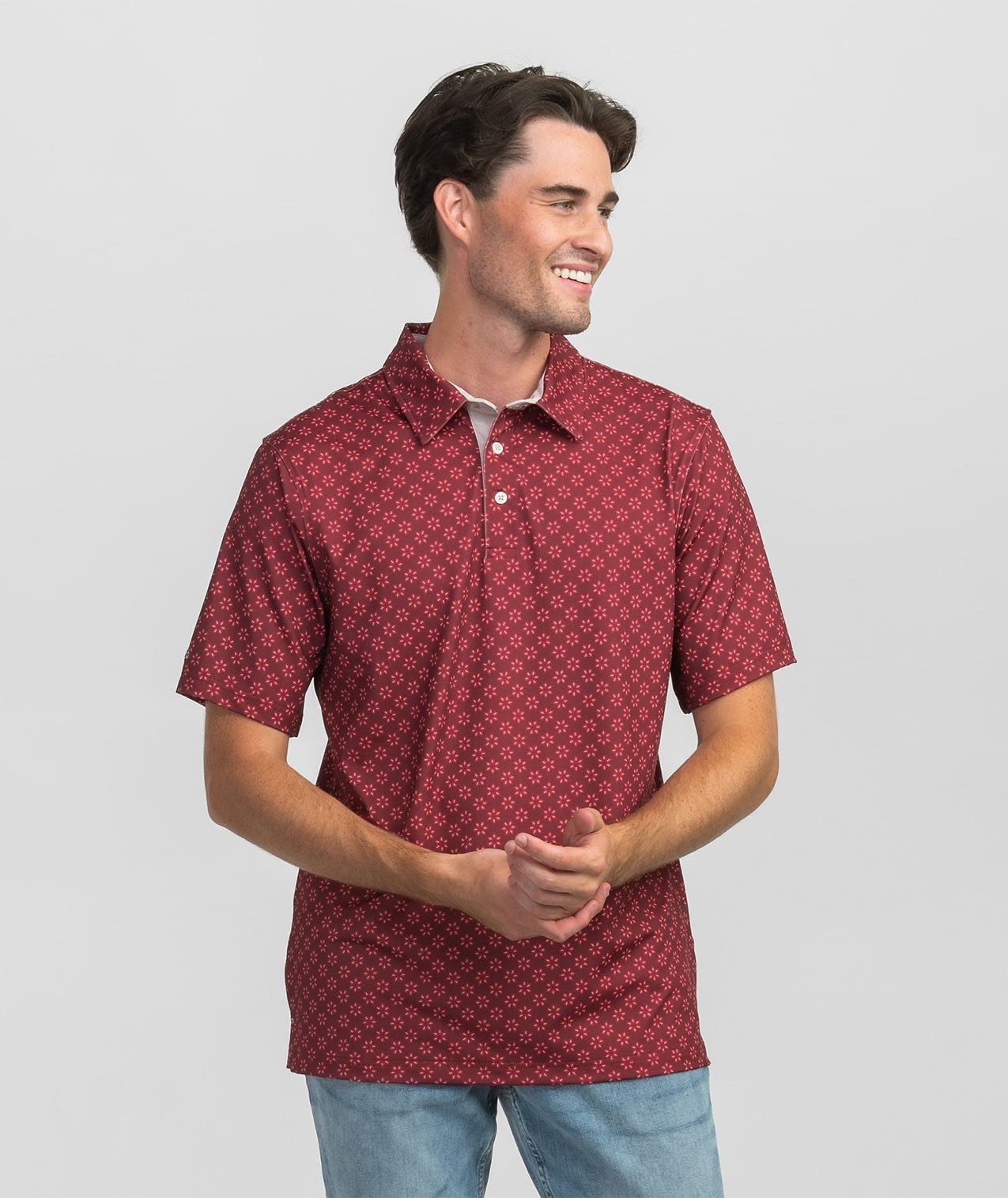 Down Set Hut Printed Polo - Capstone - Image 2