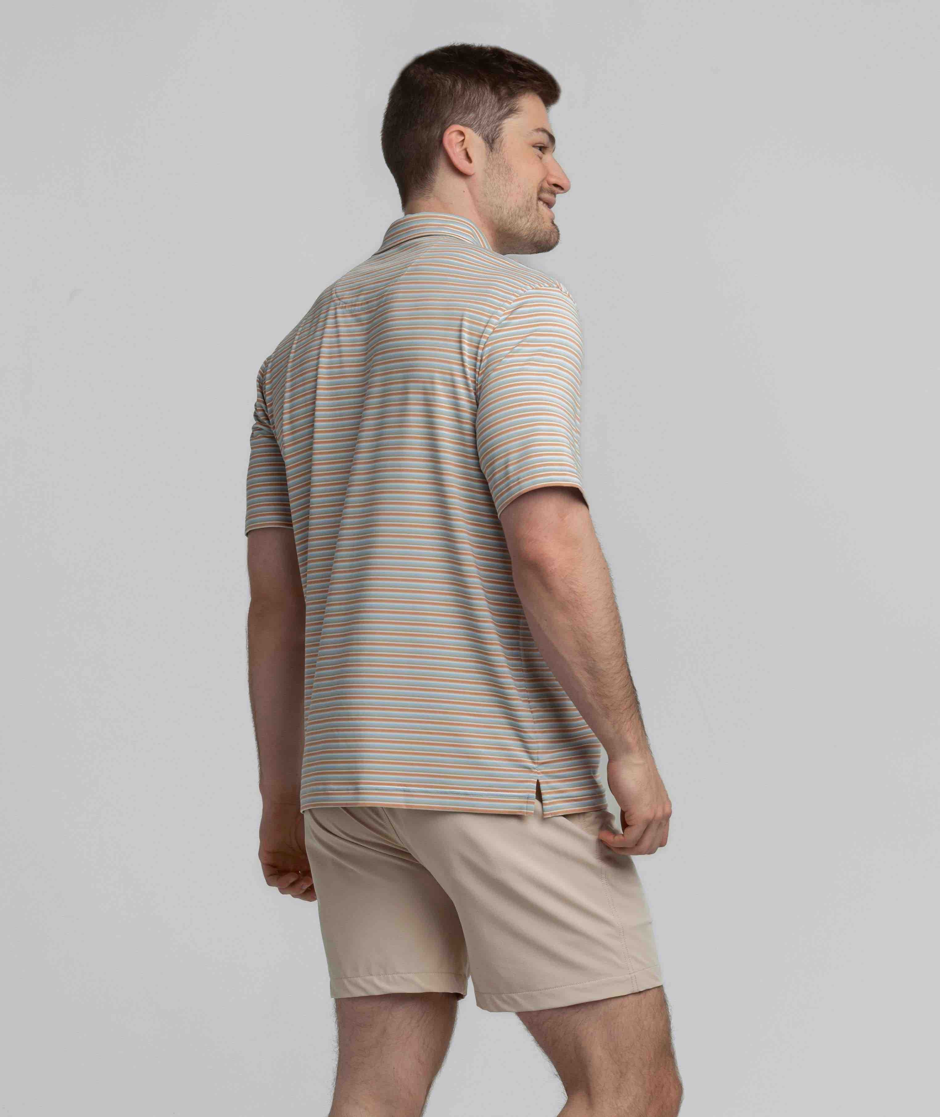 Tybee Stripe Polo - Adobe - Image 3