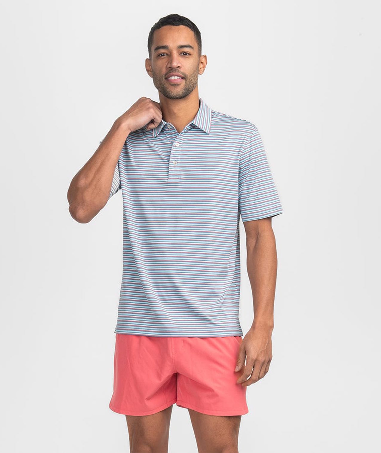 Tybee Stripe Polo - Tropsicle - Image 2