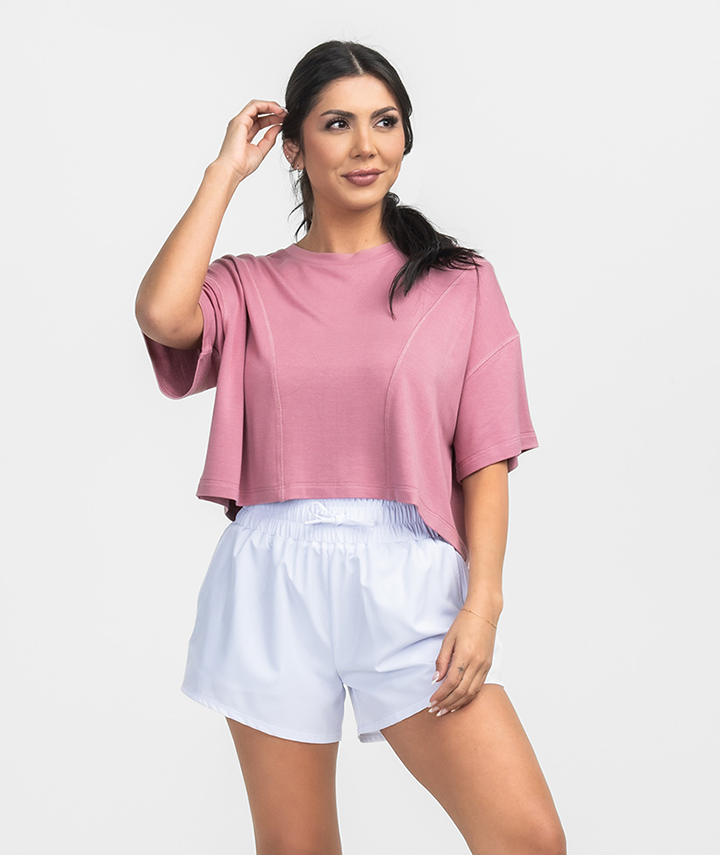 All Day Cropped Tee - Lilas - Image 1