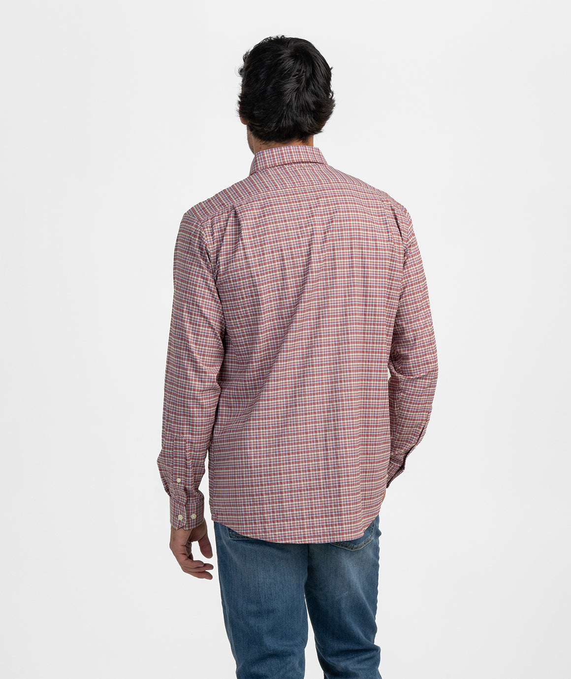 Boone Plaid LS - Redwood - Image 2