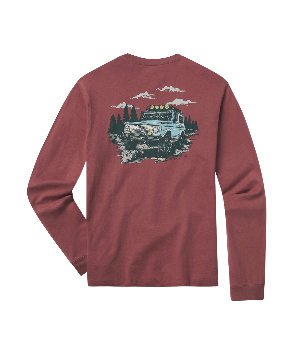 Vintage Voyager Tee LS - Red River - Image 1