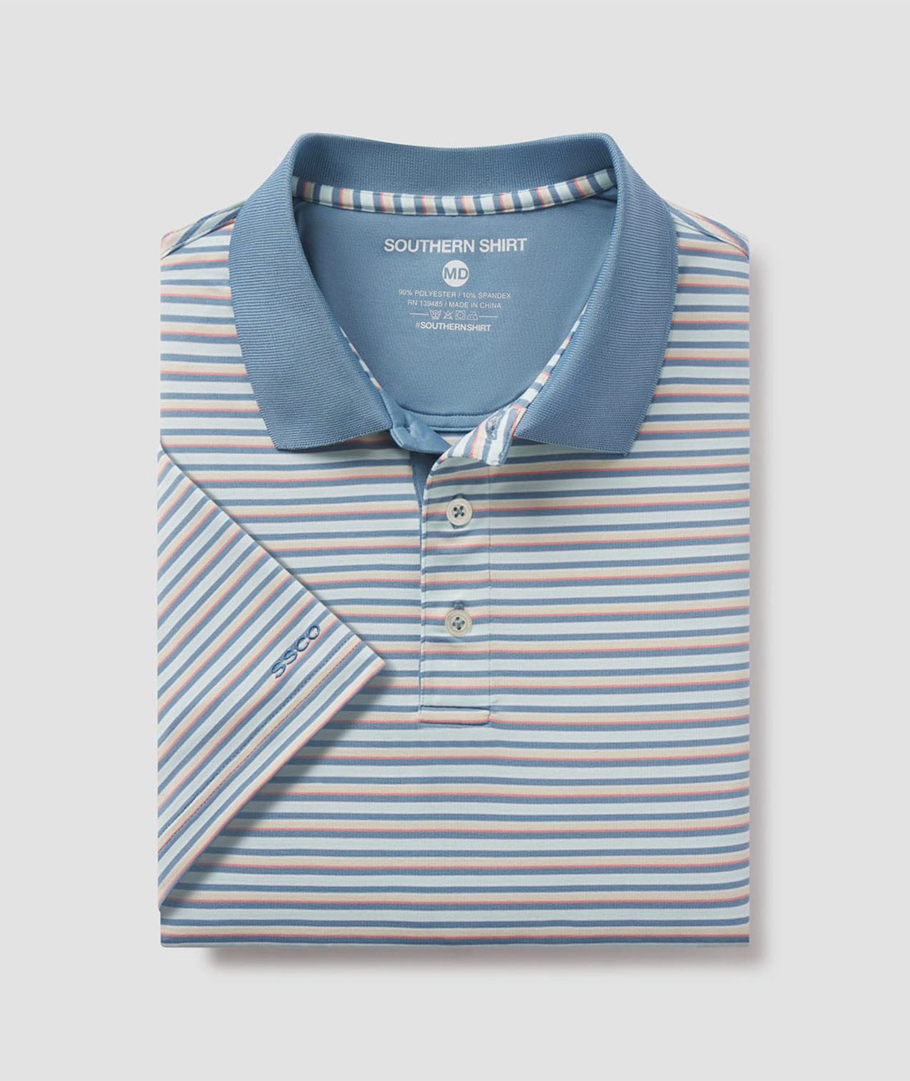 Tucker Stripe Polo - Lakeshore - Image 1