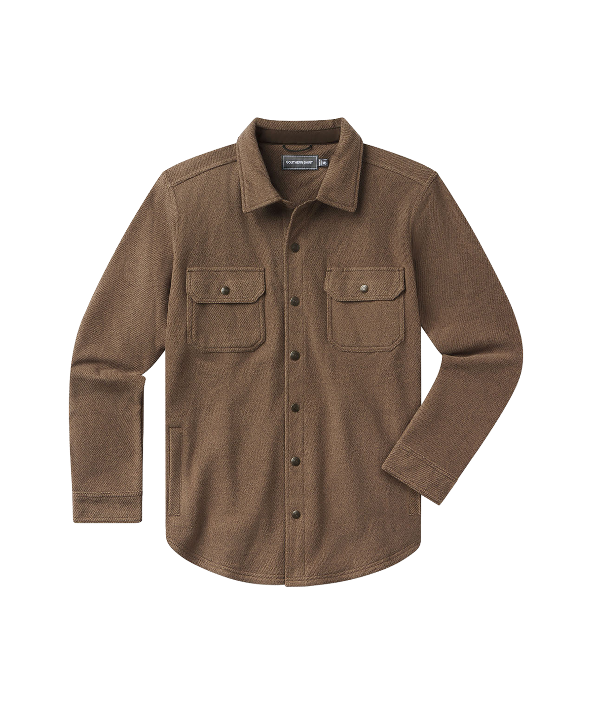 Brushline Fleece Shacket - Espresso - image 1