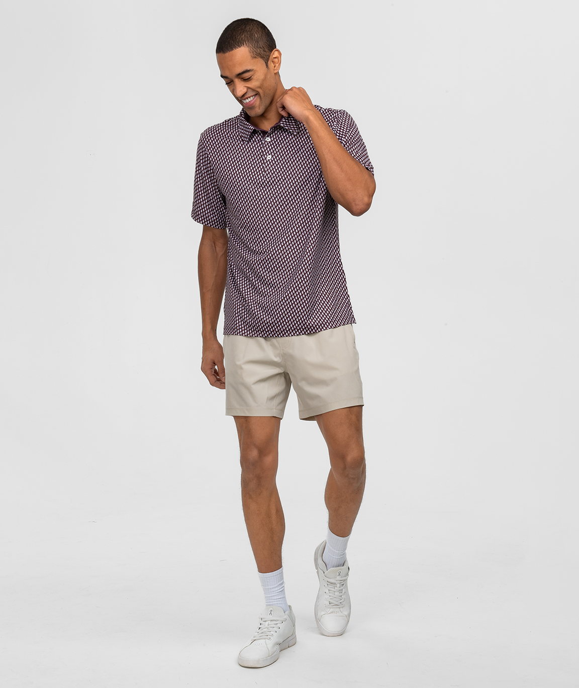 Bell Yeah Printed Polo - Wild Ginger - Image 3