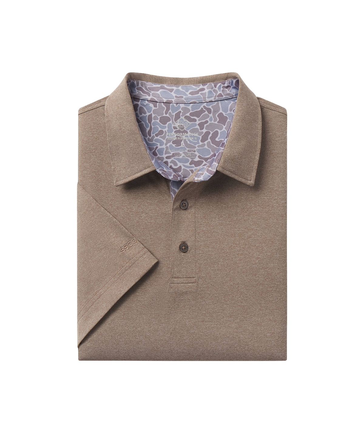 Grayton Heather Polo - Gunstock - image 1