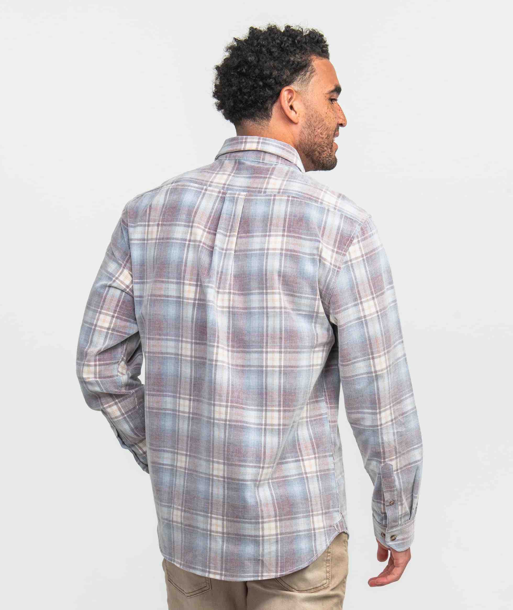 Braxton Lightweight Cord Flannel LS - Shenandoah - Image 3