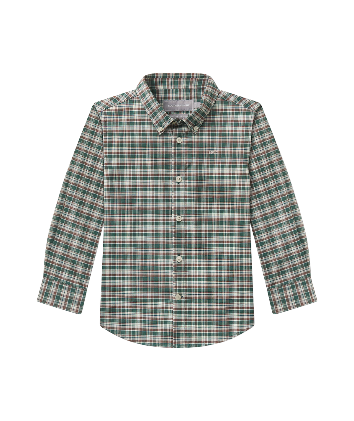 Boys Huntington Plaid LS - Alpine - image 1