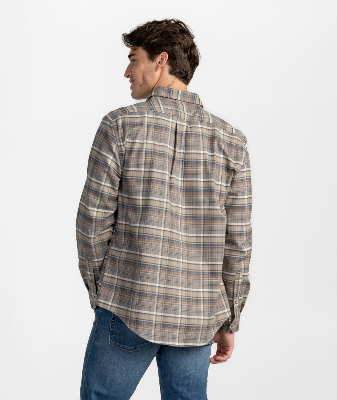 Ironwood Stretch Flannel LS - Bark - image 3