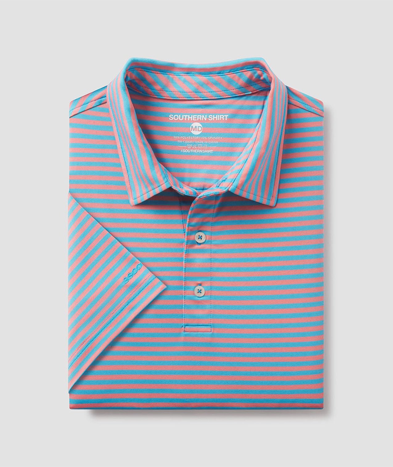 Sarasota Stripe Polo - Hawaiian Punch - Image 1